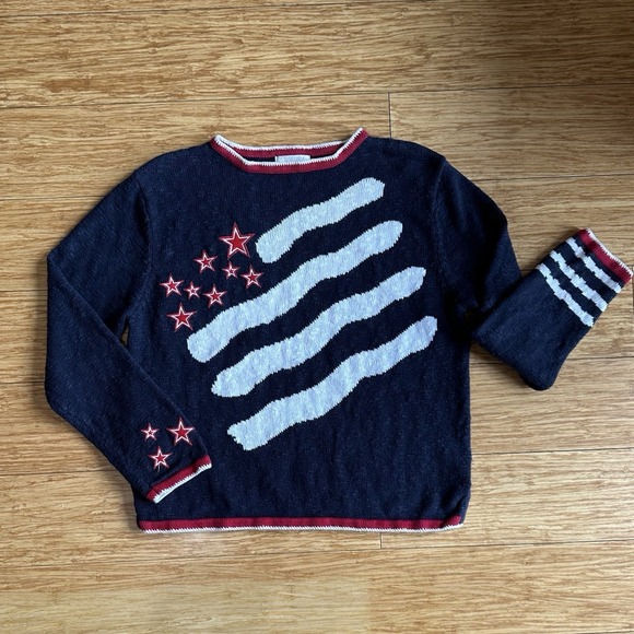Christopher & Banks Sweaters - Christopher & Banks American Flag Sweater  Patriotic size Small USA July 4th